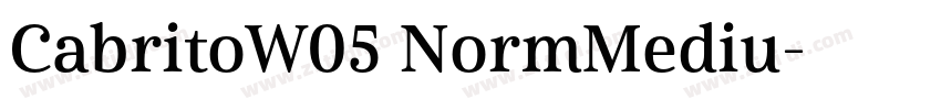 CabritoW05 NormMediu字体转换